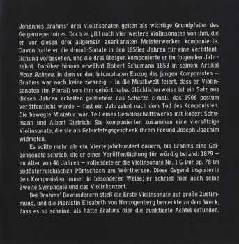 CD Johannes Brahms: Complete Works For Violin And Piano