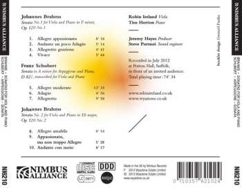 CD Johannes Brahms: Sonatas For Viola & Piano / Arpeggione-Sonata