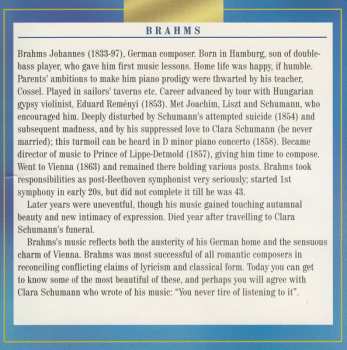 CD Johannes Brahms: The Romantic Brahms