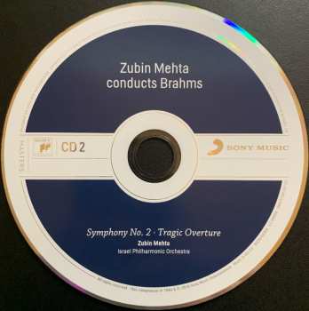 4CD/Doos Johannes Brahms: Zubin Mehta Conducts Brahms (Symphonies Nos. 1-4 • Tragic Overture • Haydn Variations)