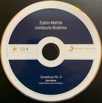 4CD/Doos Johannes Brahms: Zubin Mehta Conducts Brahms (Symphonies Nos. 1-4 • Tragic Overture • Haydn Variations)
