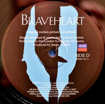 2LP The London Symphony Orchestra: Braveheart (Original Motion Picture Soundtrack)