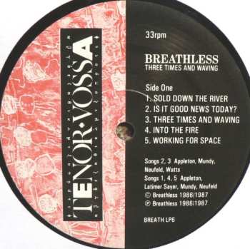 LP Breathless: Three Times And Waving