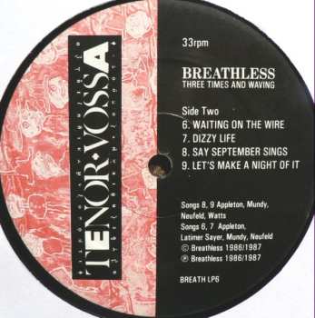 LP Breathless: Three Times And Waving