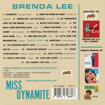 CD Brenda Lee: Brenda Lee Vol.2: Miss Dynamite