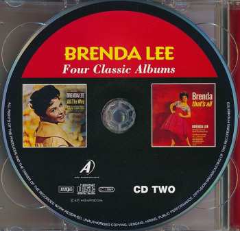 2CD Brenda Lee: Four Classic Albums