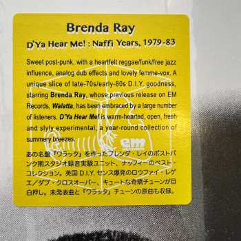 LP Brenda Ray: D'Ya Hear Me! : Naffi Years, 1979-83