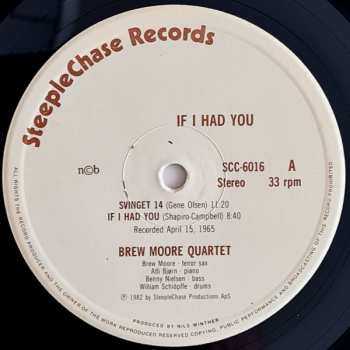 LP The Brew Moore Quartet: If I Had You