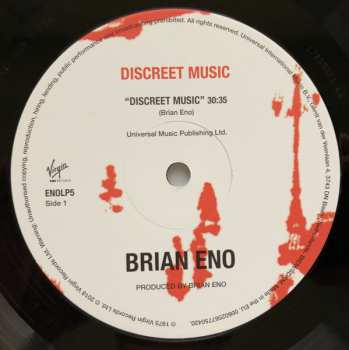 LP Brian Eno: Discreet Music