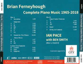 2CD Brian Ferneyhough: Complete Piano Music 1965-2018