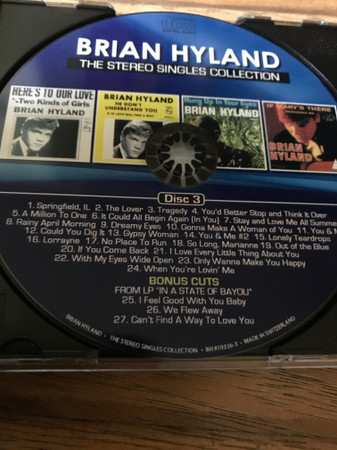 3CD Brian Hyland: The Stereo Singles Collection