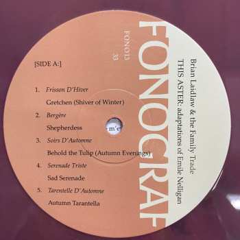 LP Brian Laidlaw & The Family Trade: This Aster: Adaptations Of Emile Nelligan