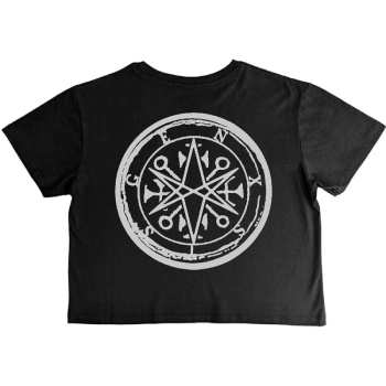 Merch Bring Me the Horizon: Bring Me The Horizon Ladies Crop Top: Metal Logo Genxsis (back Print) (medium) M