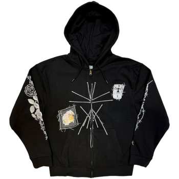 Merch Bring Me the Horizon: Hoodie Met Rits Nailed Symbol
