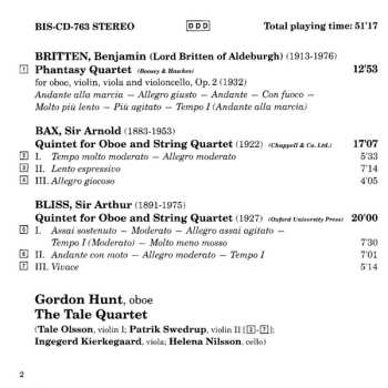 CD Benjamin Britten: Phantasy Quartet / Oboe Quintet / Oboe Quintet
