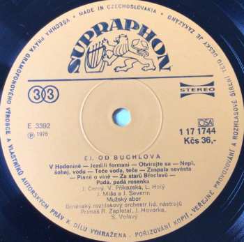 LP Brněnský Rozhlasový Orchestr Lidových Nástrojů: Ej, Od Buchlova