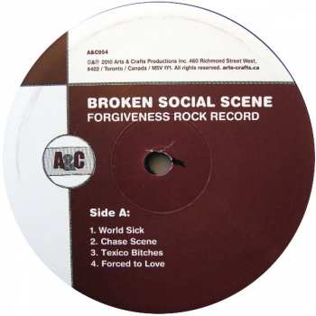 2LP Broken Social Scene: Forgiveness Rock Record