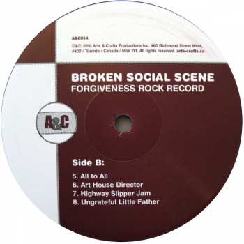 2LP Broken Social Scene: Forgiveness Rock Record