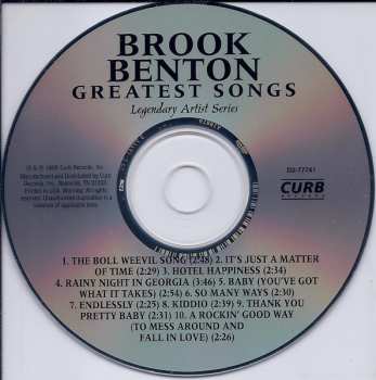 CD Brook Benton: Greatest Songs