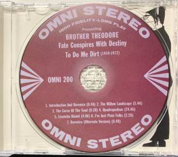 CD Brother Theodore: Fate Conspires With Destiny To Do Me Dirt (1959-1972) DLX | LTD