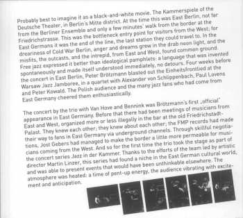 CD Brötzmann / Van Hove / Bennink: Jazz In Der Kammer Nr.71 (Deutsches Theater / Berlin / GDR / 04 / 11 / 1974)