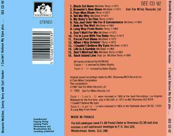 CD Sonny Terry: I Couldn't Believe My Eyes Plus...