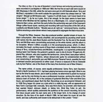 CD Sonny Terry: I Couldn't Believe My Eyes Plus...