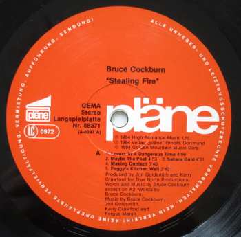 LP Bruce Cockburn: Stealing Fire