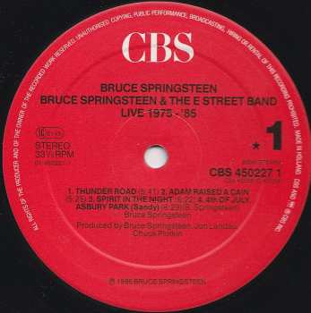 5LP/Doos Bruce Springsteen & The E-Street Band: Live/1975-85