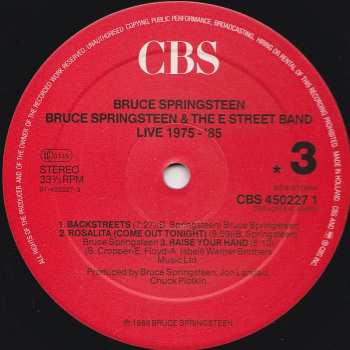 5LP/Doos Bruce Springsteen & The E-Street Band: Live/1975-85