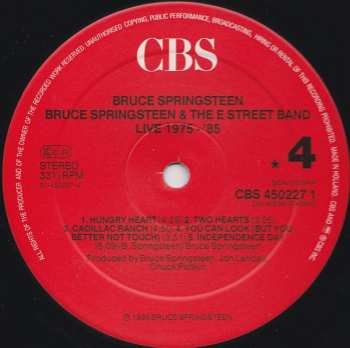 5LP/Doos Bruce Springsteen & The E-Street Band: Live/1975-85