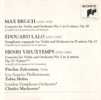 CD The London Symphony Orchestra: Violin Concerto No. 1 / Symphonie Espagnole / Violin Concerto No. 5