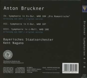 4CD/Doos Kent Nagano: Symphonien 4 7 8