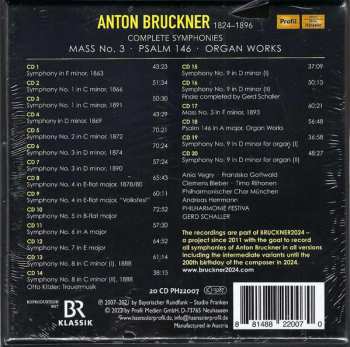 20CD/Doos Anton Bruckner: Complete Symphonies • Mass No. 3 • Psalm 146 • Organ Works