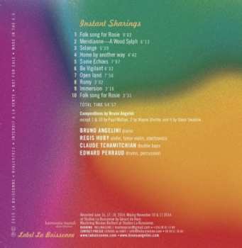 CD Bruno Angelini: Instant Sharings