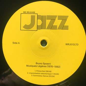 LP Bruno Spoerri: Musiques Légères (1976-1982) LTD