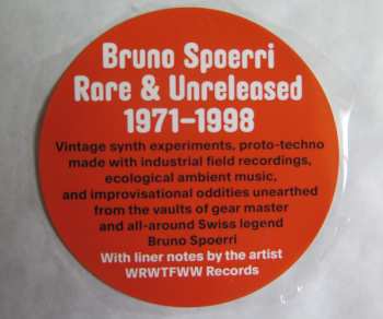 LP Bruno Spoerri: Rare & Unreleased 1971​-​1998