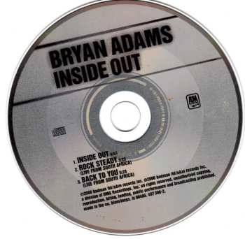 CD Bryan Adams: Inside Out