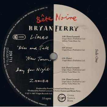 LP Bryan Ferry: Bête Noire