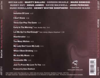 CD Bryan Lee: My Lady Don't Love My Lady