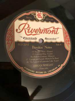 2LP Bryan Wright: Breakin' Notes (Ragtime And Novelty Piano Solos)