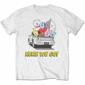 Merch Bt21: T-shirt Here We Go 