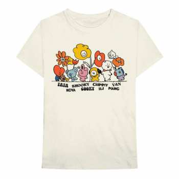 Merch Bt21: T-shirt Hippie Flowers 