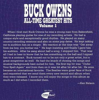 CD Buck Owens: All-Time Greatest Hits Volume 1