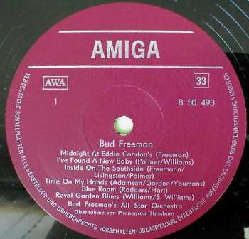 LP Bud Freeman's All Star Orchestra: Bud Freeman