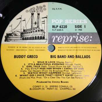 LP Buddy Greco: Big Band & Ballads