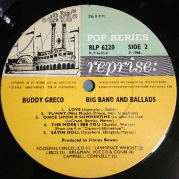 LP Buddy Greco: Big Band & Ballads