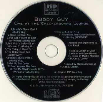 CD Buddy Guy: Live At The Checkerboard Lounge, Chicago 1979