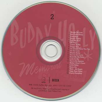 3CD Buddy Holly: Memorial Collection