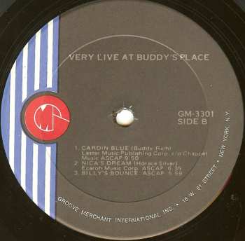 LP Buddy Rich: Very Live At Buddy's Place